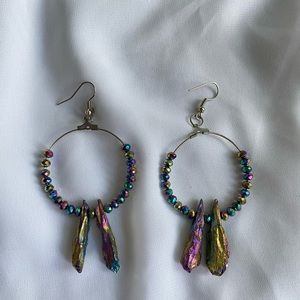 New handmade Iridescent earrings